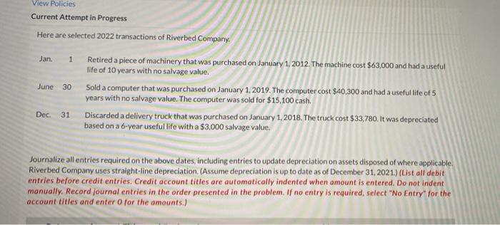 View Policies Current Attempt in Progress Here are selected 2022 transactions of