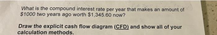 What is the compound interest rate per year that makes an amount