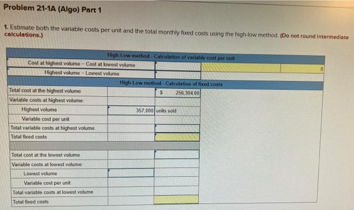 [The following information applies to the questions displayed below.] Alden Company's monthly