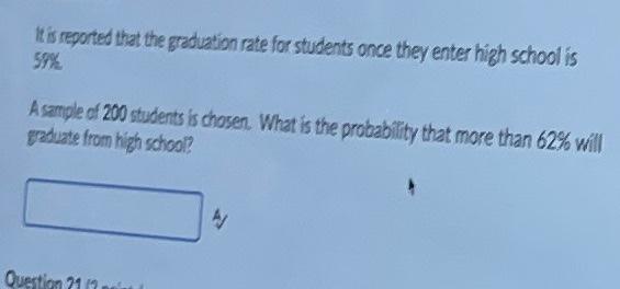It is reported that the graduation rate for students once they enter