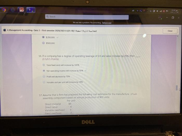 Q Search We ran into a problem. Reconnecting Befresh.com A Management Accounting-
