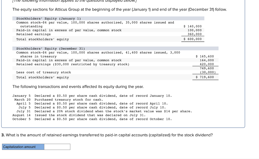 apples estions displayed The equity sections for Atticus Group at the beginning