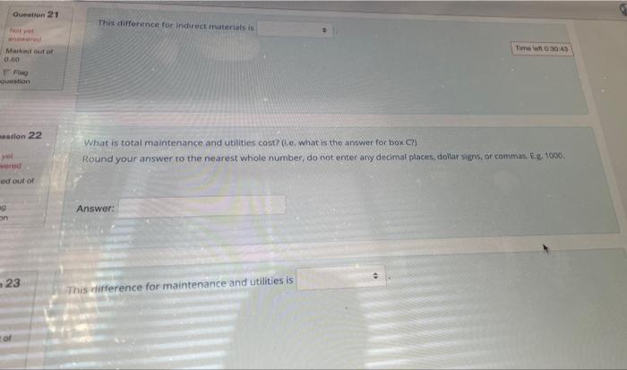 results have been provided below. Input your response in the correct box.