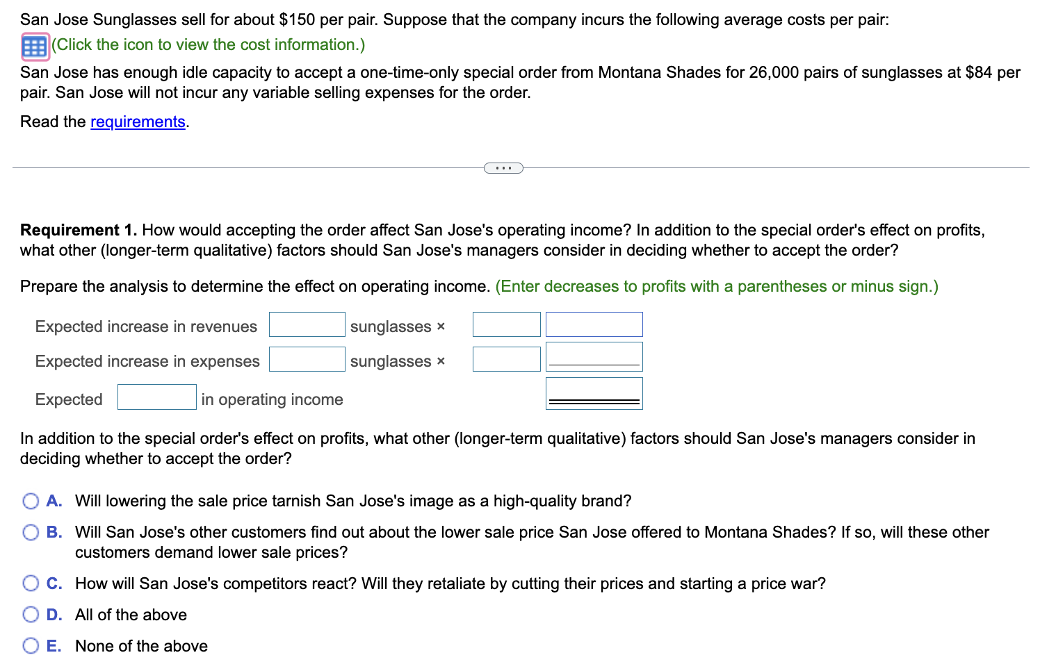 Fixed manufacturing overhead Total cost $ 38 13 12 2 $20* $