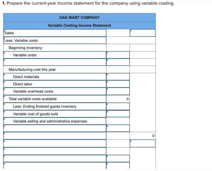 costing LO P2 [The following information applies to the questions displayed below.]