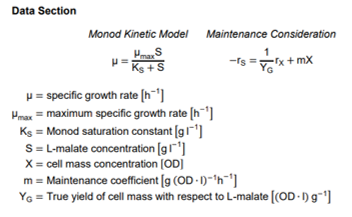 containing L-malate. Using the information in the Data Section below and overleaf,