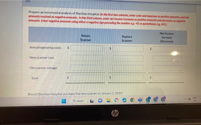 2, 2021, Sheridan Hospital purchased a $107,600 special radiology scanner from Bella