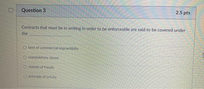 for five years. O the sale of an interest in land for