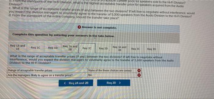the intermediate market Variable costs per unit Fixed costs per unit (based