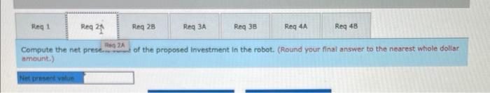 Salvage value in 5 years Useful life $1,950,000 $445,000 $230,000 $50,000 $