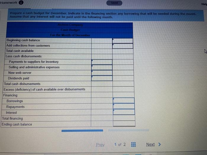 equipment. The following information is available about the company's operations: a. The