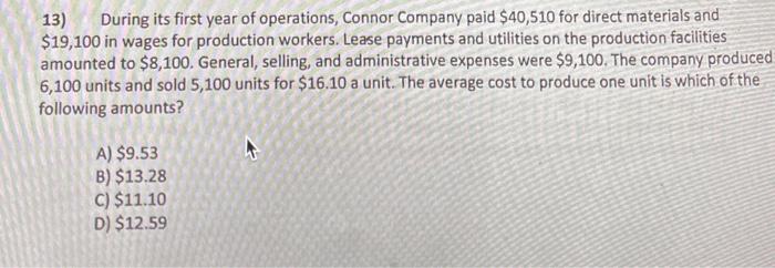 $5 per unit and a selling price of $25 per unit. Fixed