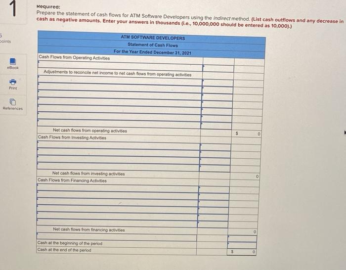 statement of cash flows (LO11-1, 11-3, 11-4, 11-5) Seth Erkenbeck, a recent