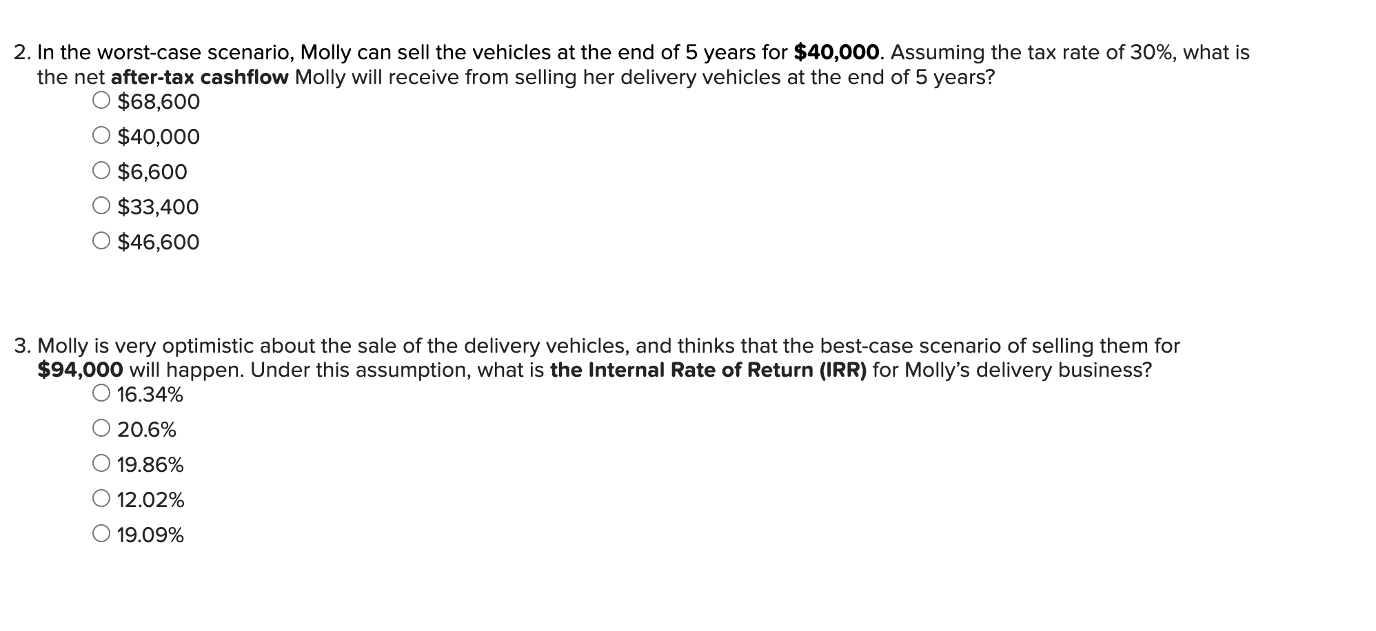 considering opening a Campus Delivery business. The initial investment for the business