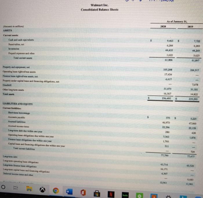 One of the Big 4 CPA firms has developed the following table