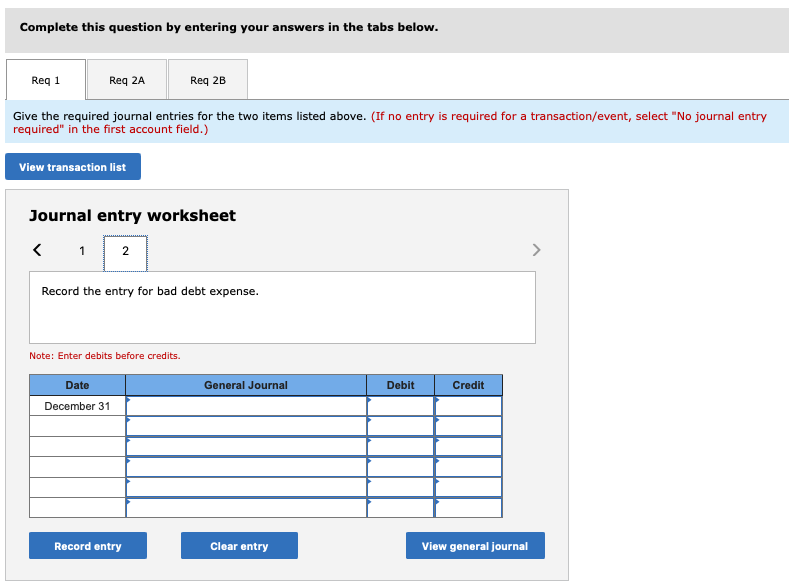 debt expense. The ending balance of each account receivable is aged on