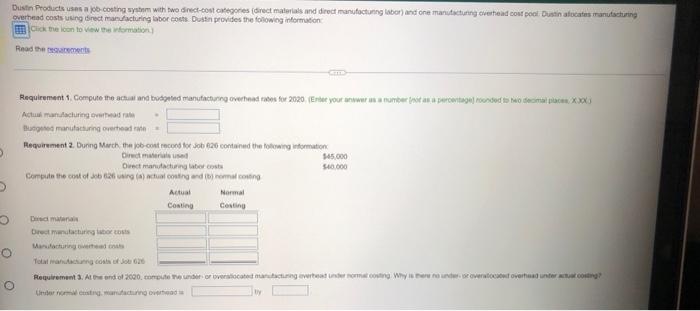 overhead costs Budget for 2020 2,000,000 $ 1,650,000 2,970,000 Actual Results for