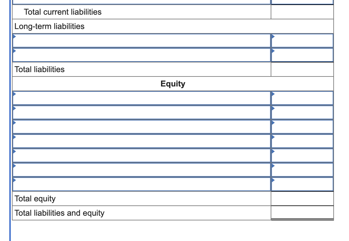 ended December 31 using the following data. Note: Amounts to be deducted