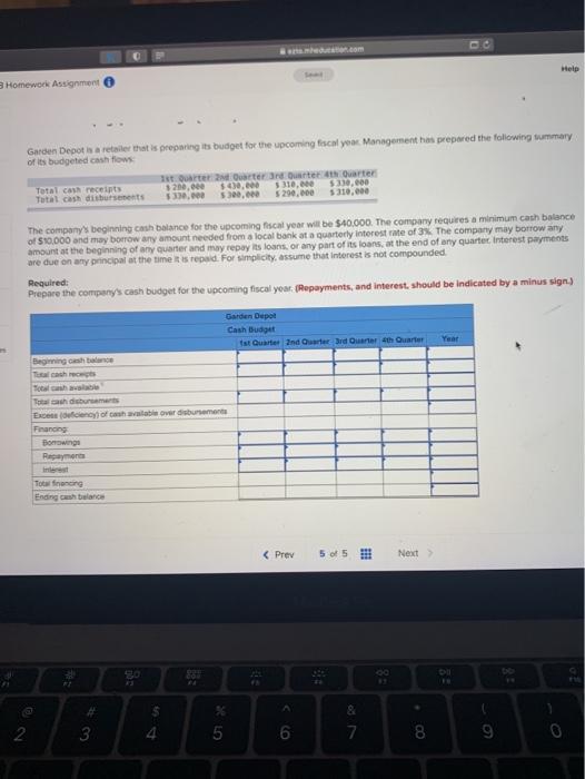 B Homework Assignment education.com Help Garden Depot is a retailer that is
