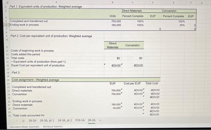 its product through two processing departments: Cutting and Assembly. Information for the