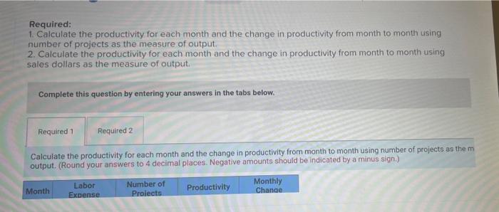 is units of product and the inputs are manufacturing activities or costs.