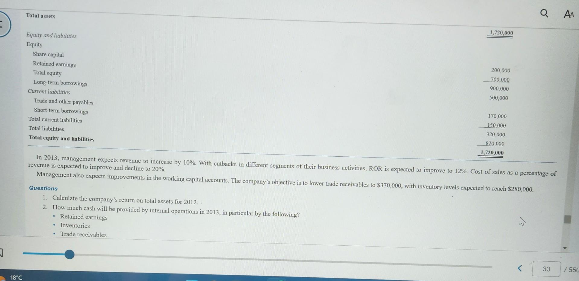by the end of 2013? 2. Will the owners have to borrow