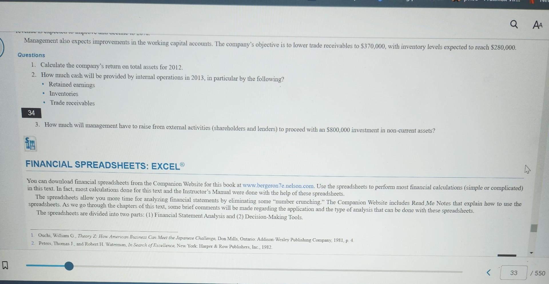 money from investors to finance the expansion? If yes, how much? Case