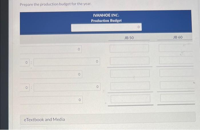 60 Sales budget: Anticipated volume in units 432,000 216,000 Unit selling price