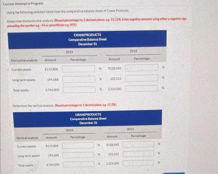 Current Attempt in Progressi Using the following selected items from the comparative