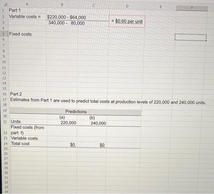 for the past year follow. Management wants to use these data to