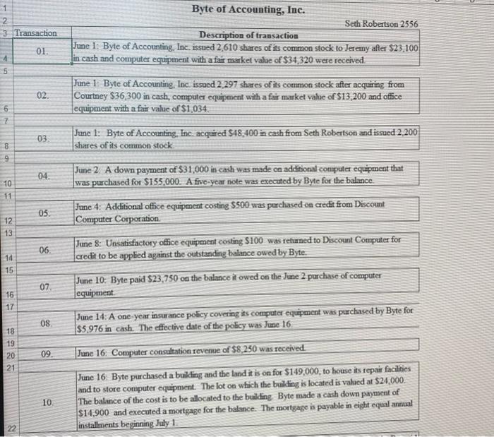 1 2 3 Transaction 4 5 69 01. 02. 03. 8 9