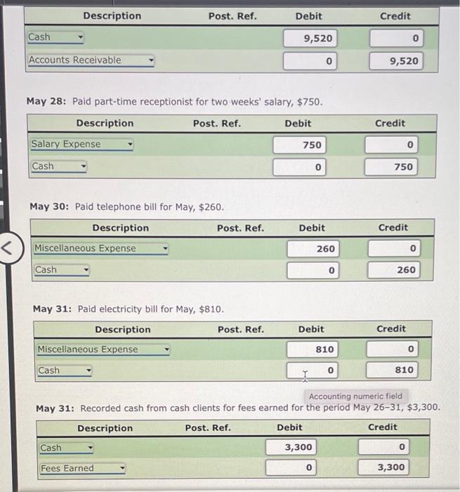 adjustment data a. Insurance expired during May is $275 b. Supplies on