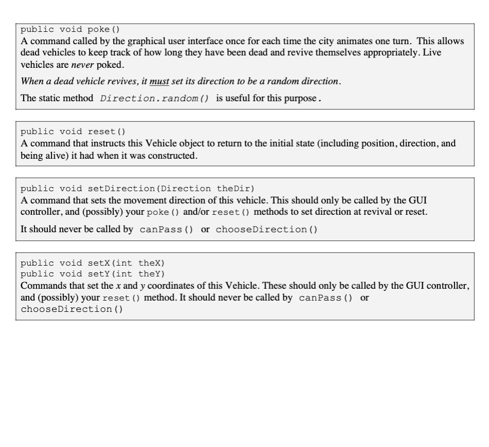 interface (GUI). The GUI shows pictures for the map terrain and vehicles.