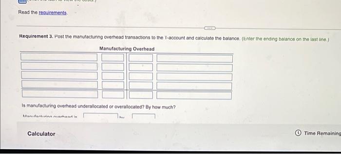 individual jobs, based on the machine hours required. (Click the icon to