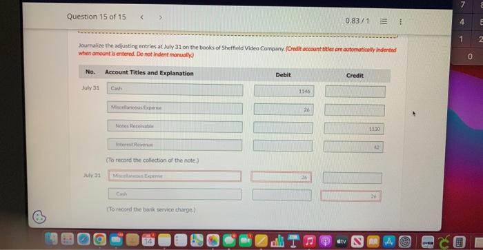 charge not recorded by the depositor $34. 3. Cash balance per books,