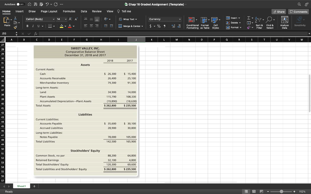 Page Layout Formulas Data Review View Tell me X [A Calibri (Body)