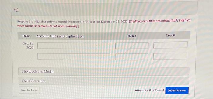 entry to record the issuance of the bonds. (Credit account titles are