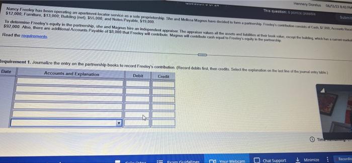 Hennery Dorus 06/11/22843 PM This question: & pop Submit Nancy Freeley has