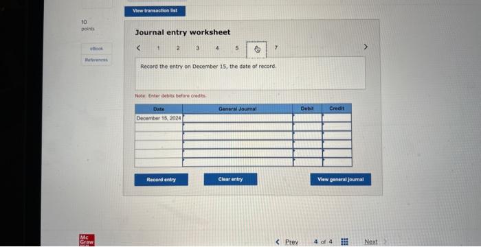 15 December 1 Issue 3,100 shares of common stock for $62 per