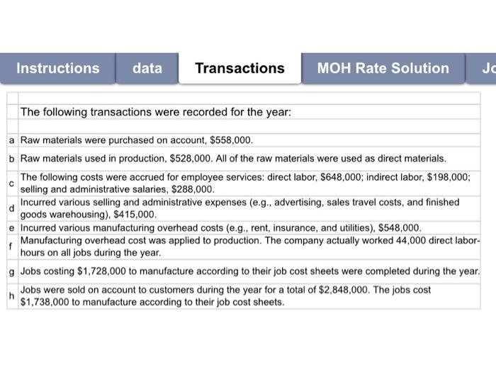 Boyd Corporation is a manufacturer that uses job-order costing. On January 1,