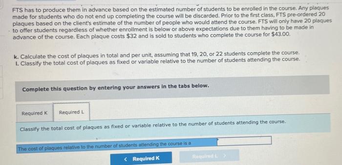 Training Services (FTS) provides instruction on the use of computer software for