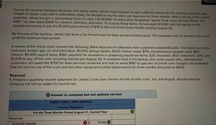 Return to During the summer between his junior and senior years, James