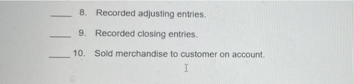 by placing the appropriate journal abbreviation in the space provided. - -