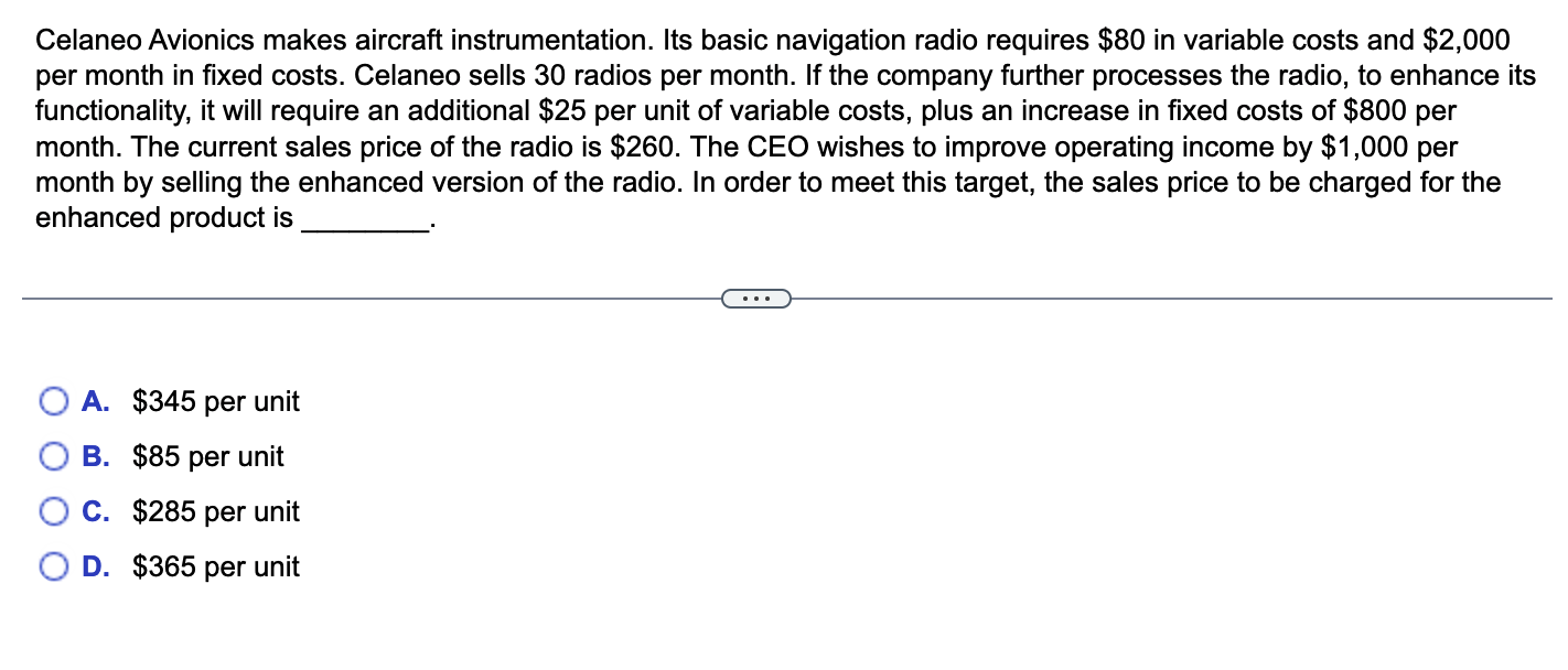Celaneo Avionics makes aircraft instrumentation. Its basic navigation radio requires $80 in