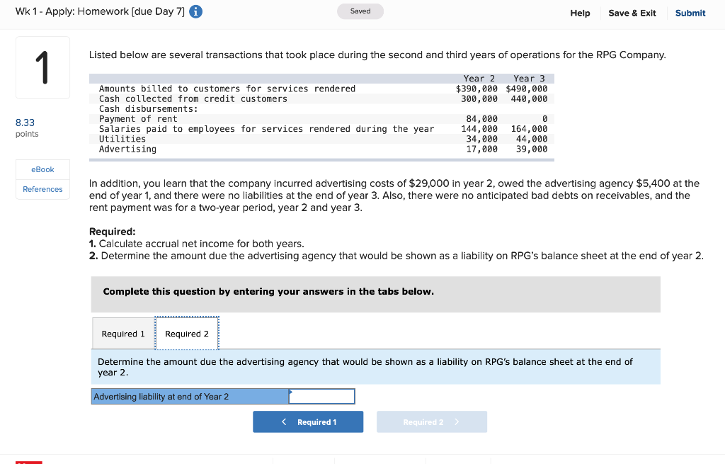 that took place during the second and third years of operations for