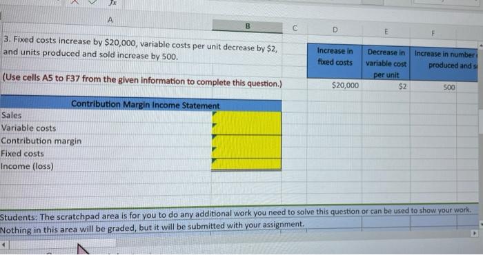 Contri per unit margir Contribution Margin Income Statement unit Sales (10,000 units