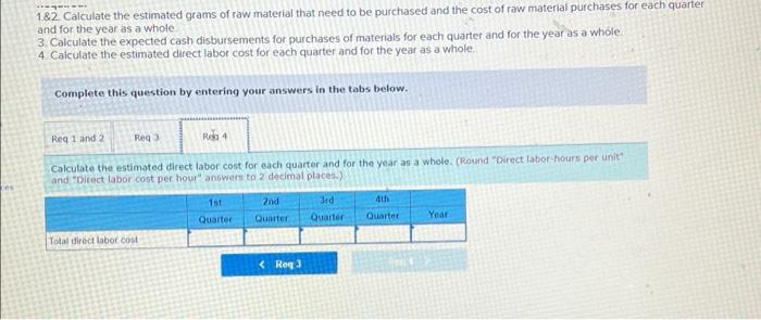 produced 1st Quarter 2nd Quarter 14,000 17,000 3rd Quarter 16,000 4th Quarter
