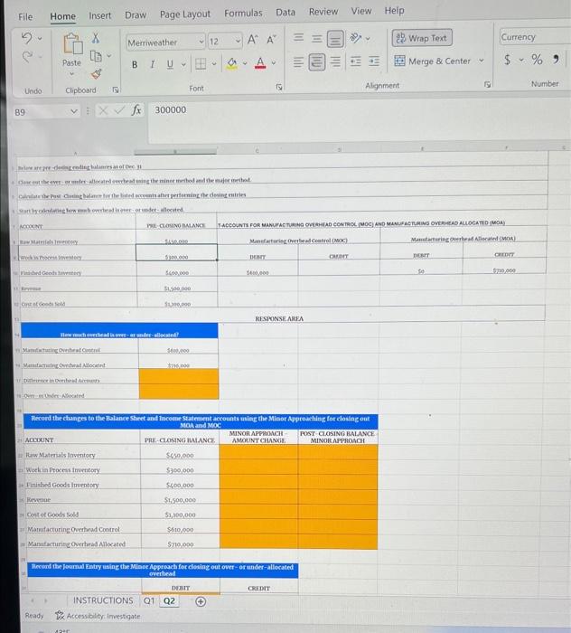 File Home Insert Draw Page Layout Formulas Data Review View Help X