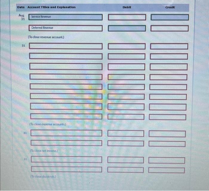 is as follows: Marr son Services Ltd. Acusted Trial Balance August 31.2021