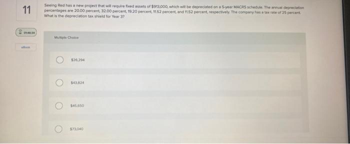 11 Seeing Red has a new project that will require fixed assets